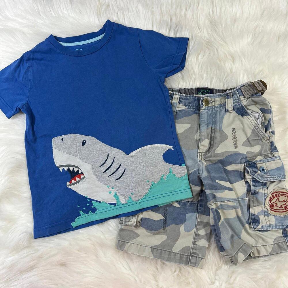 Mini Boden Great White Shark Outfit